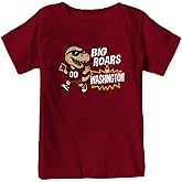Big Roars in The Field Kid's Dinosaur T-Shirt for Football Fans