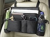 Orion Motor Tech Multifunctional Auto Car Backseat Organizer Bag, Holder Protector for iPad Tablet PC Tissue Drink Garbage Bag Strong Buckles (7 Pockets)