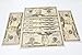AL'IVER Prop Money Full Print 2 Sided 50 Dollar Bills Stack Copy Money 5000 Fake Money That Looks Real Realistic Money Stack Published Thickening