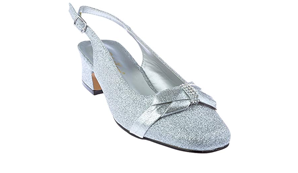 silver wide width shoes
