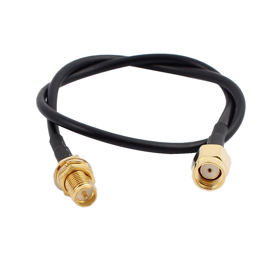 sourcing map 30cm/1ft RG174 Antenna Extension Cable RP-SMA Female to RP-SMA Male Connector Pigtail Cable