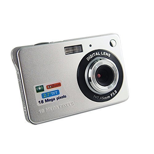 Mini Digital Camera,CamKing CDC3 2.7 inch TFT LCD HD Digital Camera (Silver)