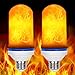 :Loveishere LED Flame Effect Fire Light Bulbs- 2 Modes E26 LED Flame Effect Fire Light Bulbs Flickering Fire Atmosphere Decorative Lamps for Hotel/Bars/ Home Decoration/Restaurants