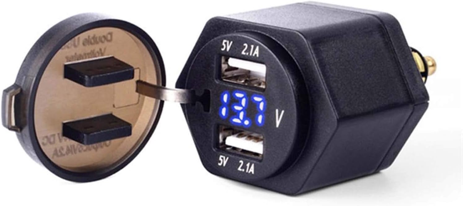 LQH To Dual USB Charger Adapter for BMW R1250GS R1200GS F800GS F700GS ADV 1224V DC 5V 4.2A