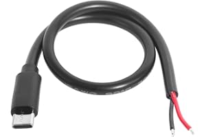 High Efficiency 18AWG Gauge Type C Power Cable 2Pin Bare Wire Connection Line for Rapid Phone Tablet Charging Office/Home Typ