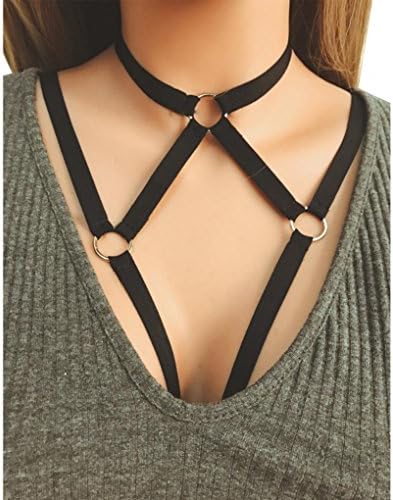 manadlian Women's Corset Black Black S