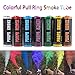 6-Pieces Colorful Smoke for Photography Props - Just Pull Ring to start - Runs 90 Seconds Each - Receive 6 Rainbow Colors! (6-Pack)