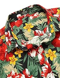 COOFANDY Men's Hawaiian Floral Shirts Button Down