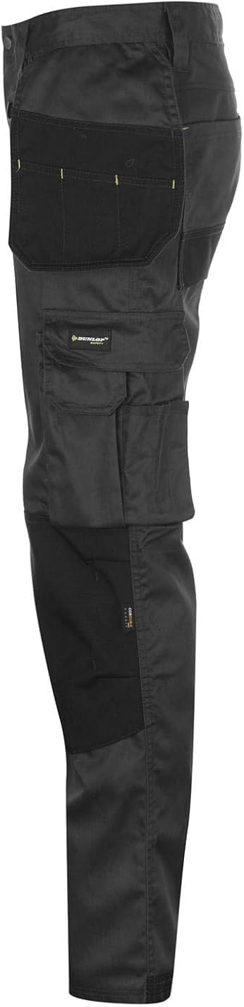 dunlop slim fit work trousers