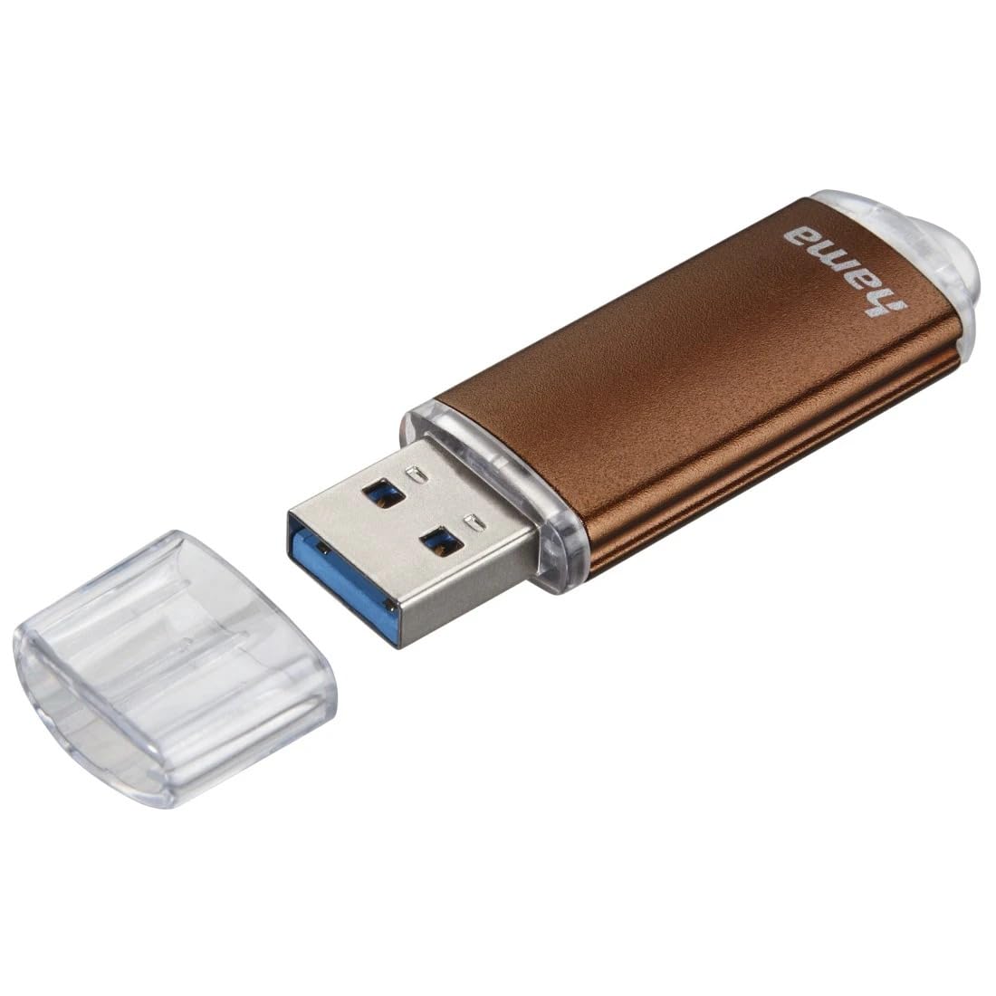 Hama 256GB USB-Stick USB 3.2 Gen 1 Datenstick (90 MB/s Datentransfer, USB-Stick mit Öse zur Befestigung am Schlüsselring, Speicherstick, Memory Stick m. Verschlusskappe, zB für Windows/MacBook) bronze 2
