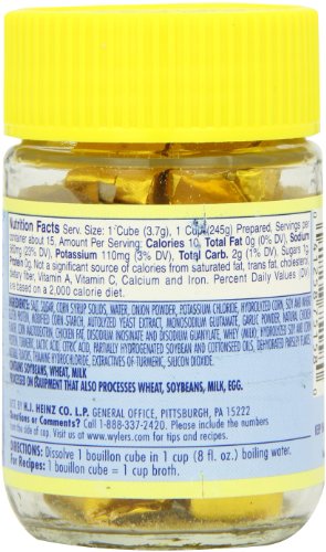 Wyler's Instant Chicken Bouillon Cubes (2oz Jars, Pack of 8)