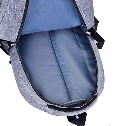 BEAUTYVAN Travel Laptop Backpack,Business Anti Theft Slim Durable Laptops Backpack with USB Charging Port Grey (Grey)