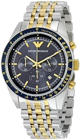 Unique Stuff Shop New Emporio Armani Men's AR6088 Sport Two Tone Watch with Box