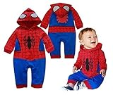 StylesILove Infant Toddler Baby Boy Spider-man Hoodie Romper Costume (80/6-12 Months)