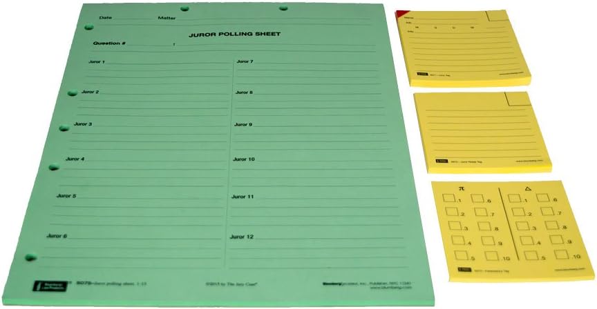 Amazon Com Blumberg The Jury Case Your Voir Dire Organizer Jury Seating Chart Black 32 X 15 Jury Seating Chart Home Kitchen