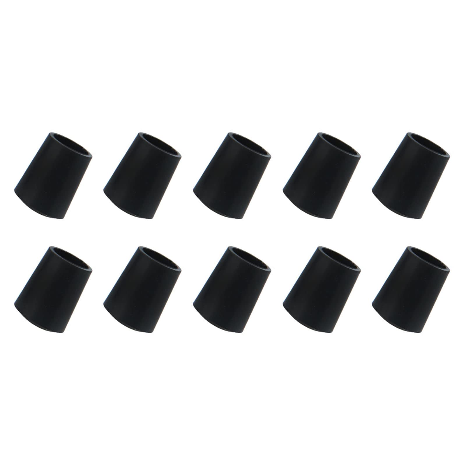METALLIXITY Chair Leg End Cover (8mm Dia) 12Pcs, Rubber Furniture Feet Caps Floor Protector - for Sofa Table Patio Chairs, Black