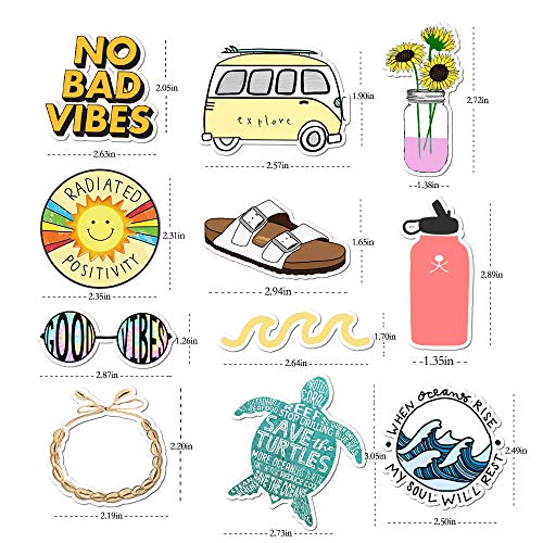 vsco stickers for hydro flask girls stuff cute waterproof trendy stickers for teens for waterbottle laptop phone travel extra durable 100 vinyl 35 pack pricepulse