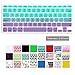 DHZ Green with Purple Gradient Keyboard Cover Silicone Skin for MacBook Pro 13