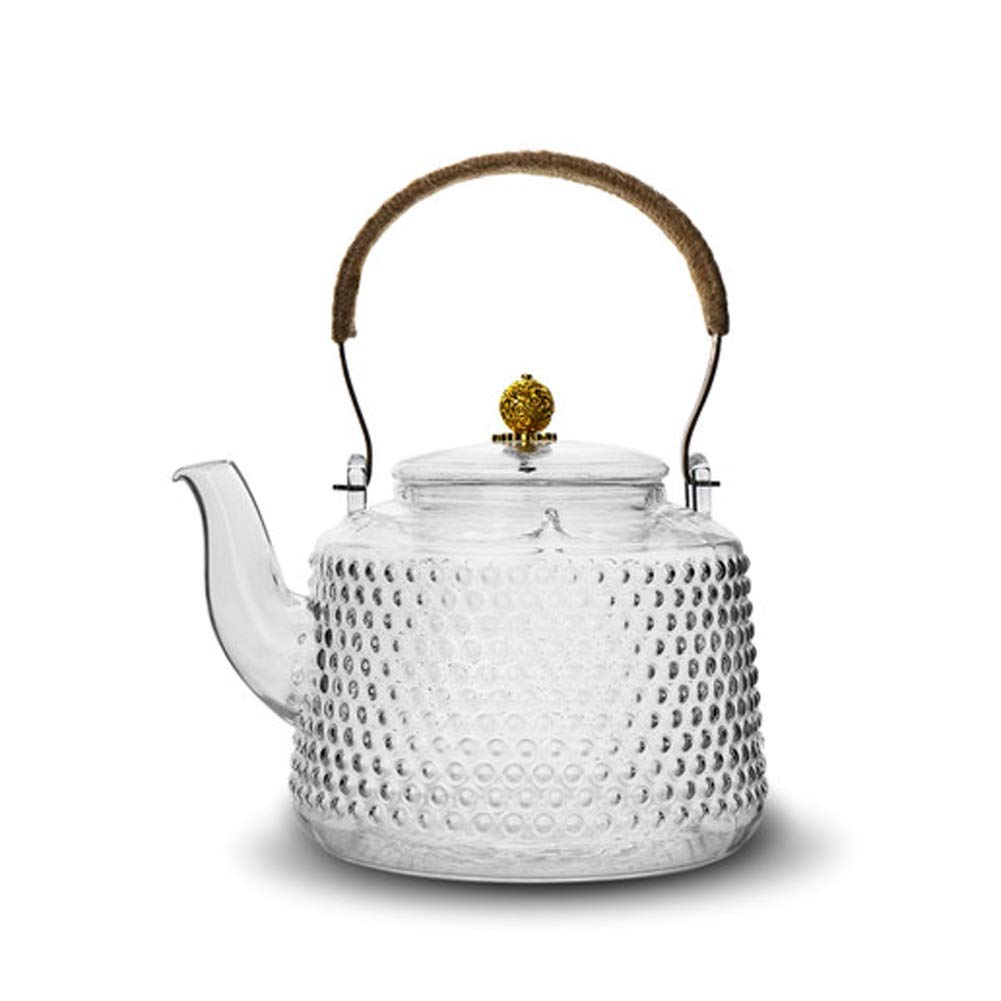 MMD Teteras de Vidrio con colador de té Infuser para té de Hojas ...