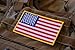Large 3x5 Inch Color Tactical Us USA Flag (Hook/Loop) Patch