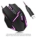 Zelotes T-10 MMO Gaming Mouse Wired [7200 DPI High Precision] [Breathing Light] USB Computer Mice Gamer Desktop Laptop PC Ergonomic Gaming Mouse, 7 Buttons for Gamer Notebook, PC, Laptop,Macbook,Blackthumb 1