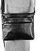 Leather Crossbody Purse for Women- Small Crossover Cross Body Bag Over the Shoulder Sling Womens Purses and Handbags,black
