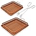 Copper Chef Copper Crisper 2 Pack with Tongs