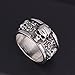 EVBEA Mens Skull Band Big Cool Biker Skull Face Motorcycle University Rings(10)