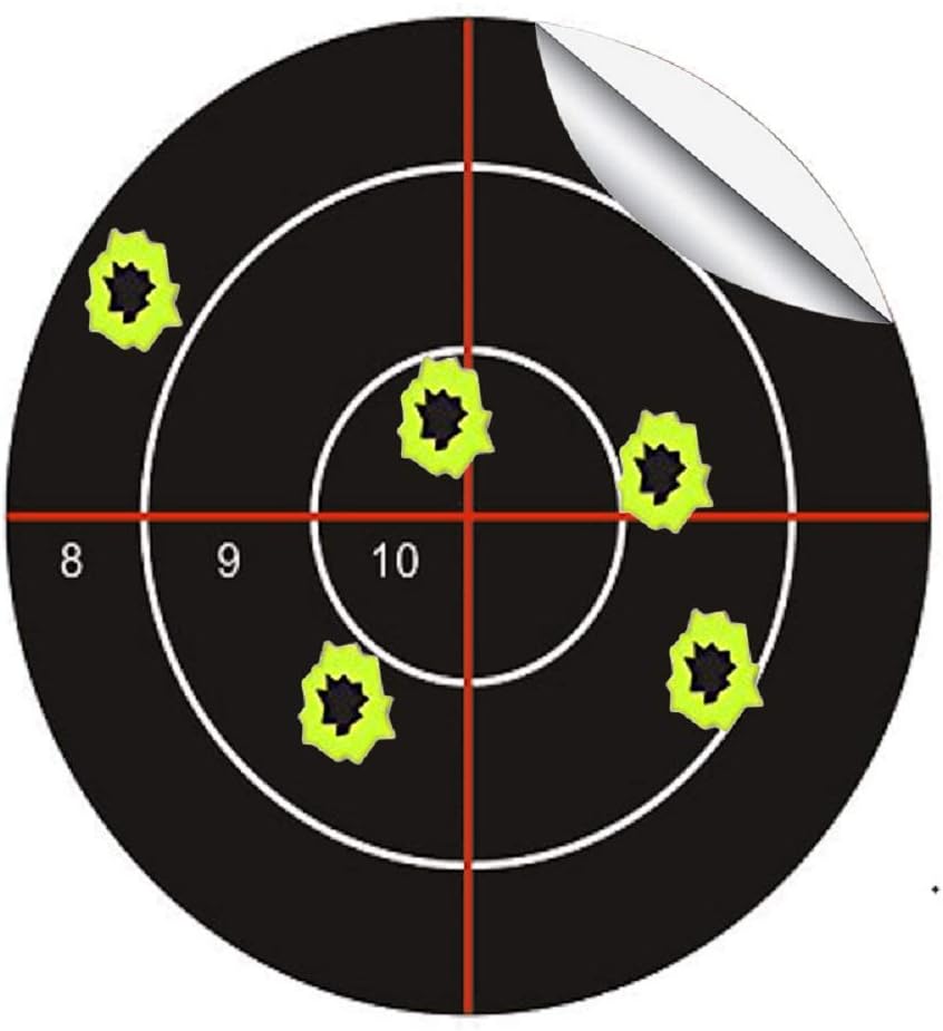 100 pcs/pack Diameter 7.5 cm splatter & reactive shooting sticker self adhesive shooting targets