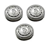 SH90 Replacement Heads Set of 3 Silver Dragon Universal Smooth Surface Precision Blades for Philips Norelco Compatible Electric Shaver S9000 SERIES:S9911 S9731 S9711 S9511 S9111 S9031