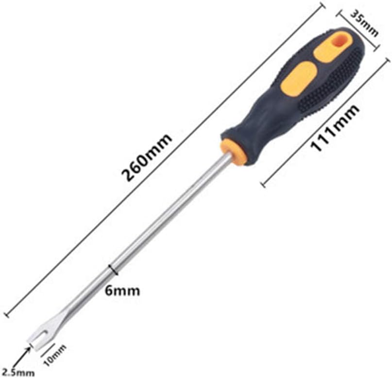 ROSNEK Tack Lifter Soft Grip Handle Pin Nail Staple Remover Upholstery Pry Bar Tools Supplies 260mm Long CrV Steel Chrom Plated: Home Improvement