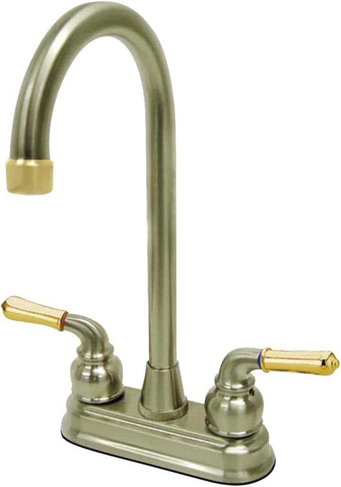 Kingston Brass GKB495 Magellan 4-inch Bar Faucet, Oil Rubbed Bronze - Bar Sink Faucets - 