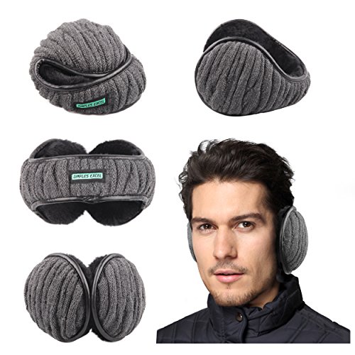 image for Dimples Excel Unisex Knit Ear Muffs Foldable Ear Warmers Winter Outdoo