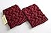 FAYBOX Short Women Crochet Boot Cuffs Winter Cable Knit Leg Warmers Red