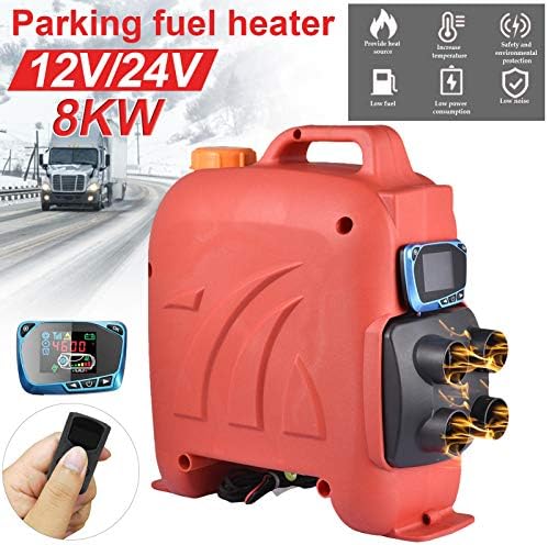 Vanow ヒーター 8kw 24v 軽油 エアヒーターキットffヒーター車用ヒーター 車載暖房 低燃費 超大容量 省エネ エアパーキングヒーター 船舶 トラック バン キャンピングカー バスに適用 Lcdディスプレー