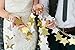 Glitter Gold Sparkle Twikle Star Paper Garland for Wedding Birthday Party Baby Shower Holiday Decoration Table Wall Ceiling Decor (4 inch in Diameter, 6.6 Feet,Pack of 2, FUS-5)