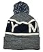 Icon Sports Manchester City Pom Foldover Beanie (One Size, Heathered Blue)