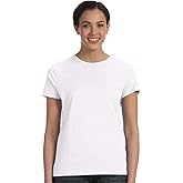 Hanes Ladies' Nano-T T-Shirt (White) (Large)