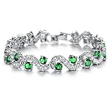 Opk Jewelry Platinum Plated Cubic Zirconia bracelet For women Wedding Jewelry