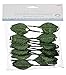 Darice Victoria Lynn Single Leaf, Green, 2.5 inches, 12 pieces