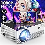 Native 1080P WiFi Bluetooth Projector, MOOKA