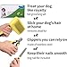 Dog Nail Clippers & Trimmer + Self Cleaning Slicker Brush - Shedding Tools For All Dog Sizes And Hair Types - Sharp Stainless Blades For Smooth Cutting - Sturdy Non-Slip Handle - eBook Attached