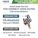 Veva 2-Pack Premium HEPA Filters Compatible with Dyson V6 Absolute Cordless Vacuum - Replacement Part # 966741-01, Captures Allergens for Cleaner Home