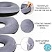 Inflatable Donut Seat Cushion: Doctor Recommended for Hemorrhoid Treatment, Bed Sores, Coccyx & Tailbone Pain, Premium CoolTec Fabric, with Pump and Travel Bag Included, 15