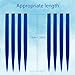 TOFAFA 22 inch Colored Hair Extensions, Colorful Party Highlights Hairpiece Clip in Long Straight Synthetic Hair Extensions for Halloween Girls Women Kids Cosplay Favor Gift(10 PCS Blue)