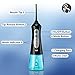 Water Flosser Cordless, Cozzine Dental Water flosser, Portable Rechargeable Electric Flosser for Home, Travel, Adults, Kids & Braces (IPX7 Waterproof, 2 Tips, 3 Water Pressure Modes & 200ml Capacity)
