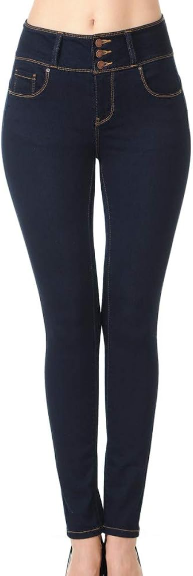 wax push up skinny jeans
