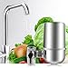 JIANFA Faucet Water Filter Tap Water Faucet Filter Best Chlorine Removing Filtration System Cartridge for Home Kitchen and Bathroom Sink Chrome