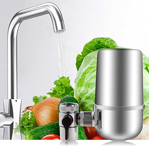 Faucet Water Filter Tap Water Faucet Filter Best Chlorine Removing Filtration System Cartridge For Home Kitchen And Bathroom Sink Chrome
