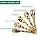 Halloween Decorations Gifts Wooden Spoons Great Utensil Set Fun Gift Idea Serving Utensils Burned Bamboo Spoon Best Kitchen Present Slotted Spoon 5 Piece